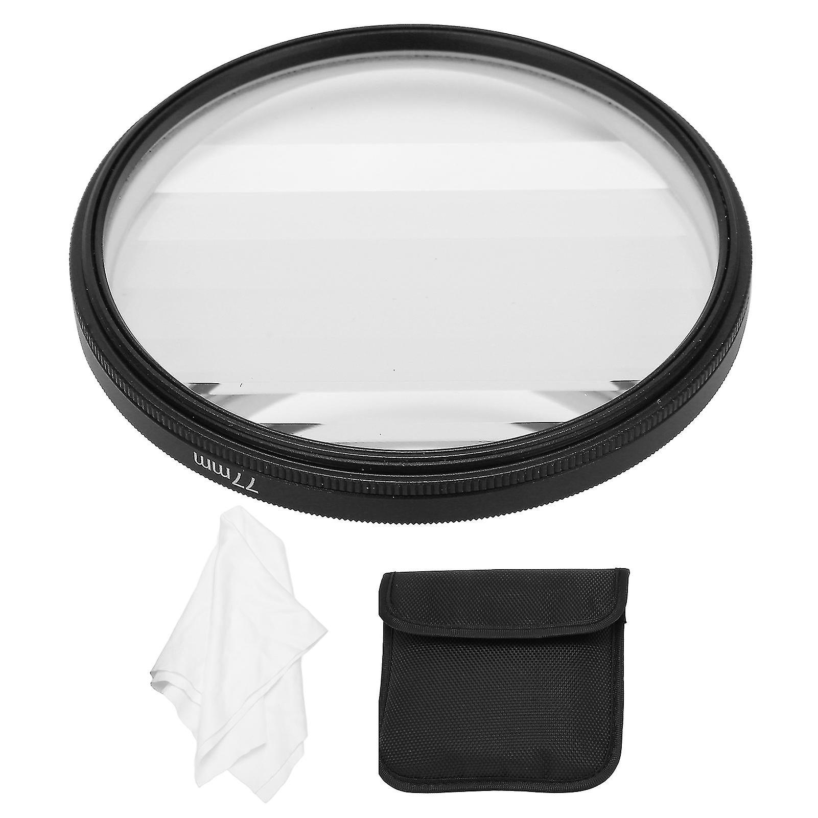 77Mm Linear Prism Lens Filter Glass Prism Foreground Blur Lens Filter For Camera Photography