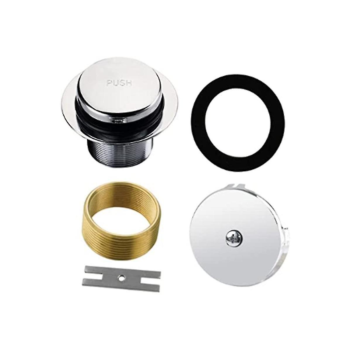 Bathtub Drain Tip-toe Single Hole,tub Drain Trim Set Conversion Kit Assembly, Coarse Thread Replace