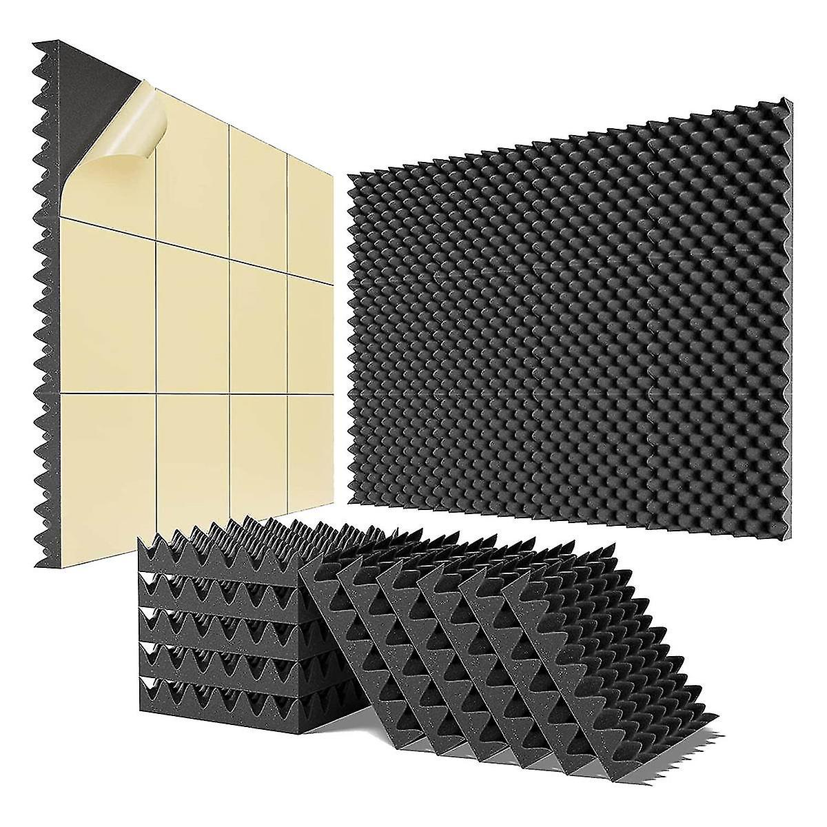 12 Pack - Sound Foam Panels,2x12x12inch Acoic Foam Pro Studios