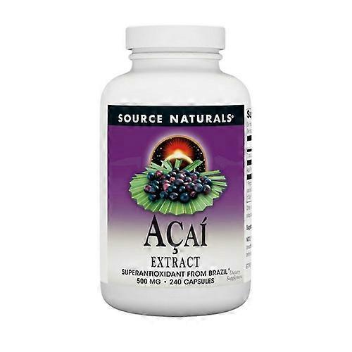 Source Naturals Acai Extract,500mg ,240 Caps (Pack of 1)