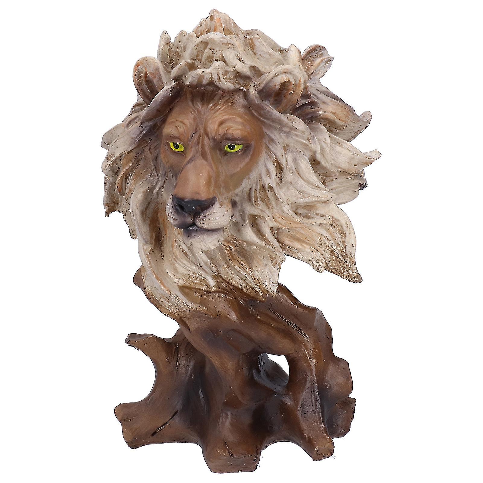 Lion Resin Sculpture for Home or Office Decor – 27.5x17x10cm