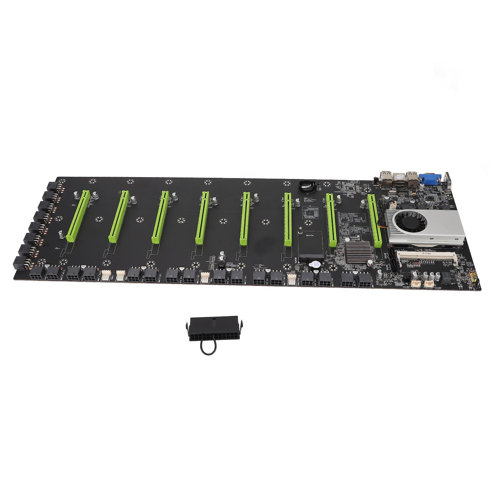 Mining Motherboard with Integrated CPU Cooler 8x PCIe 16X DDR3 Memory Gigabit LAN