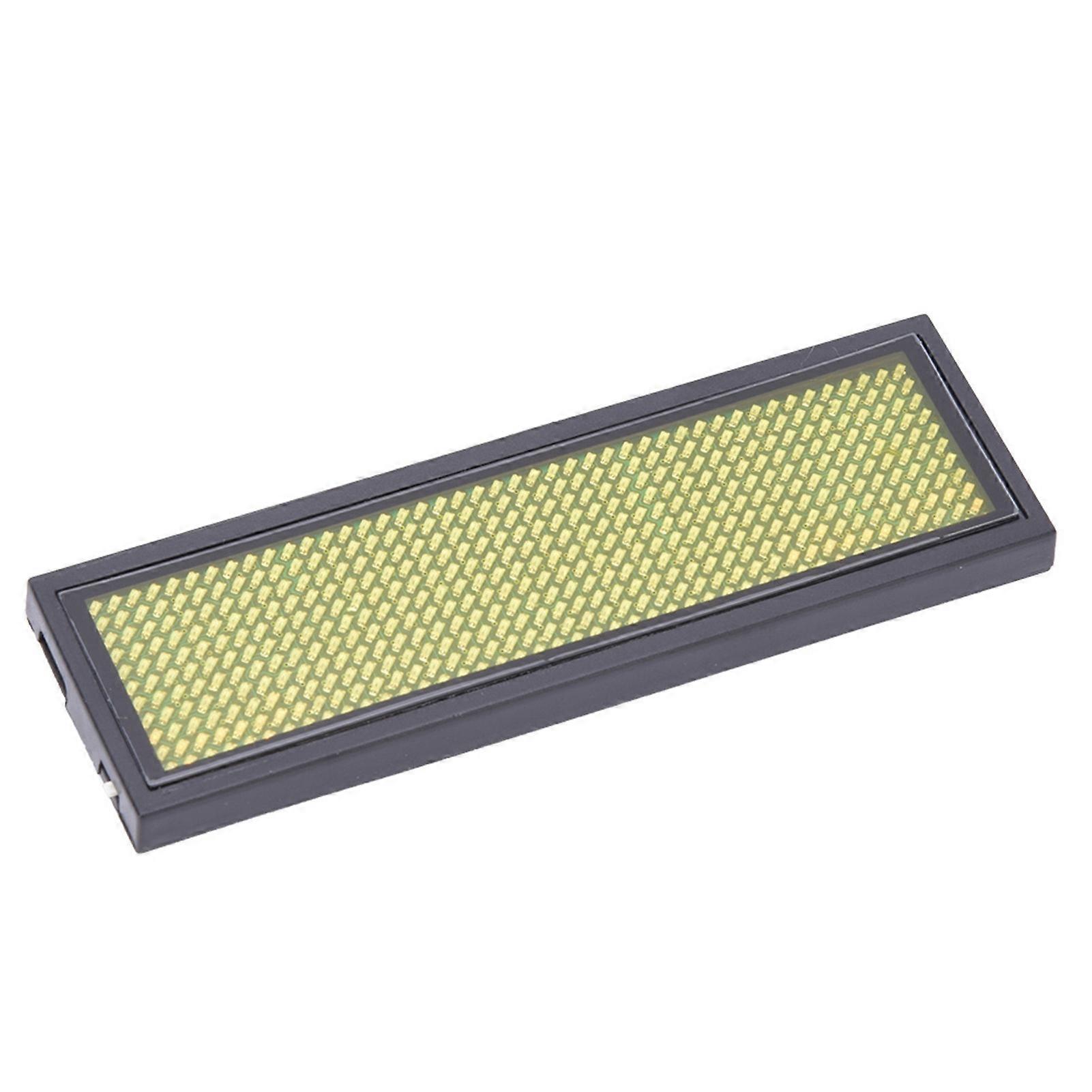 LED name badge with scrolling message, displaying 4 Chinese characters
