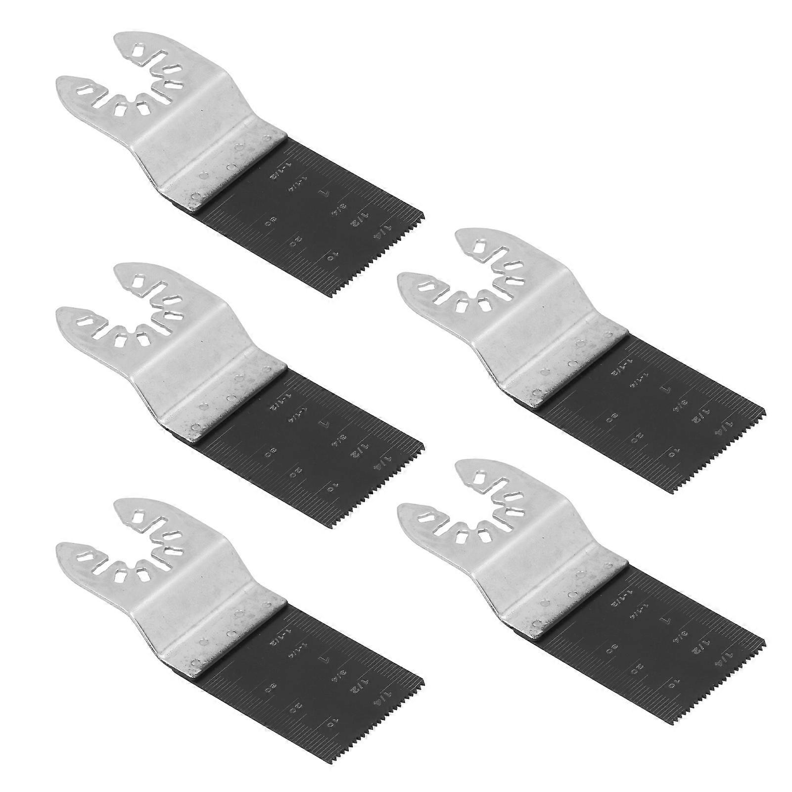 5Pcs Oscillating Multitool Blade Universal Quick Release Oscillating Tool for Wood Plastic34mm Bimetal