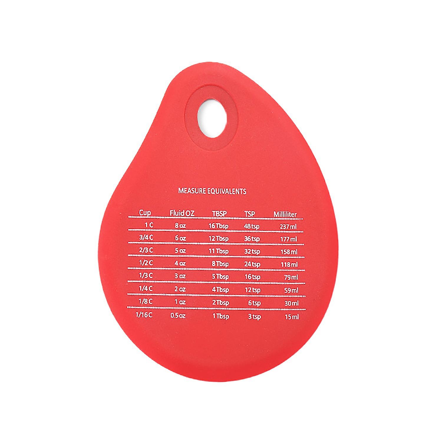 Silicone Bowl Scraper Multipurpose Labor-saving Portable Durable Measurement Chart Memo Scraper for