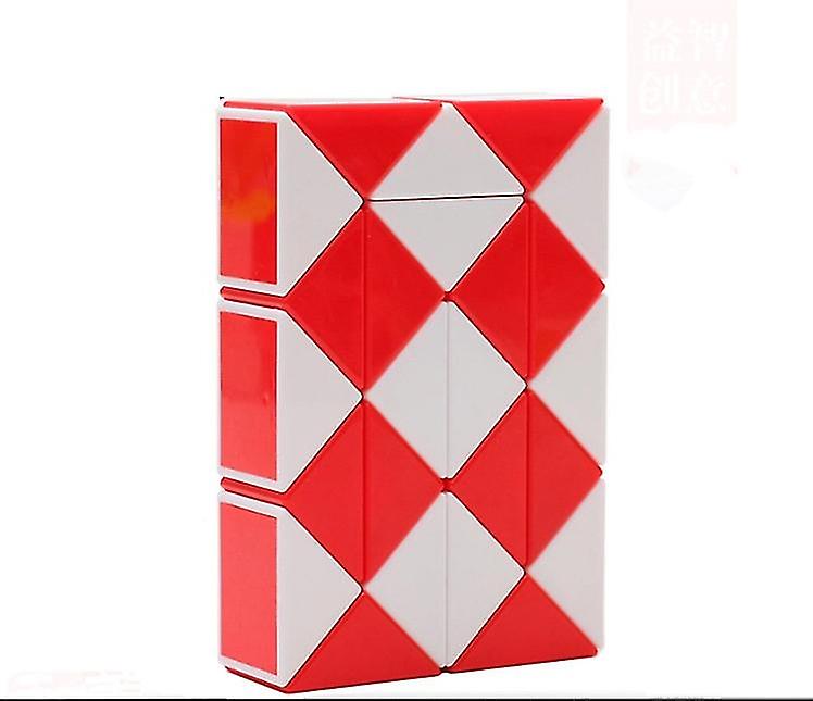 Magic Snake Cube 24 Parts 3d Puzzle Toy Snake Puzzles Magic Ruler Twist Puzzle Toy