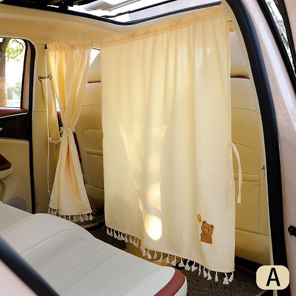Car Privacy Partition Curtain Shading Sunscreen Shading Curtain Split Push