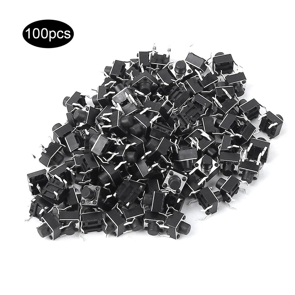 100pcs Momentary Tactile Push Button Switch Mini Micro Tact Switch Accessory 6 x 6 x 6mm