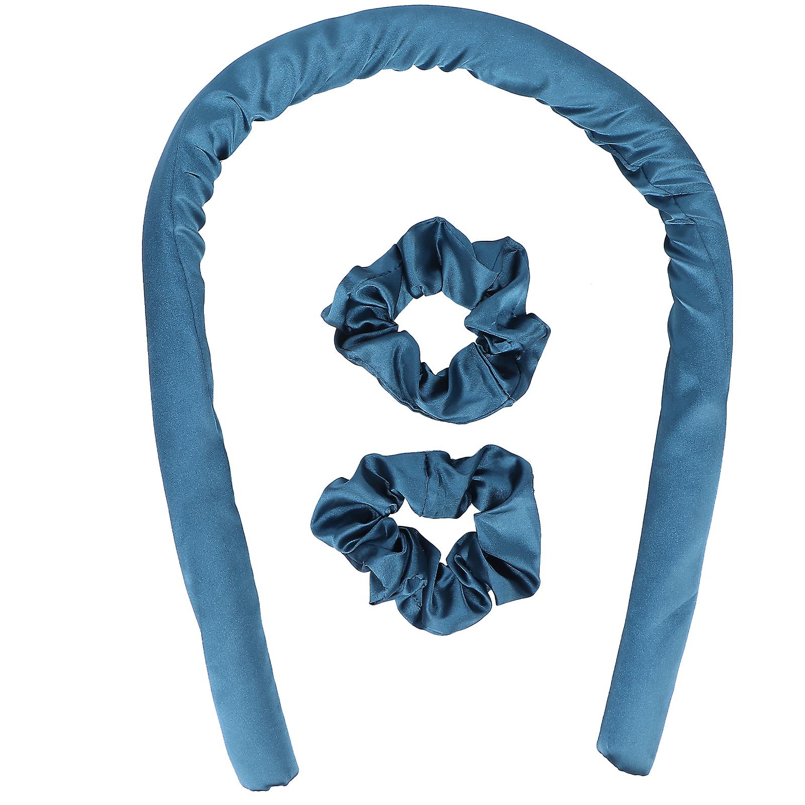 Bigoudis en mousse sans chaleur pour cheveux bouclés, outil de bouclage pour dormir, bleu foncé