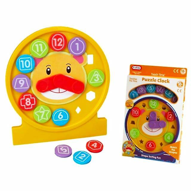Puzzle Clock Educational Shape Sorter Toy