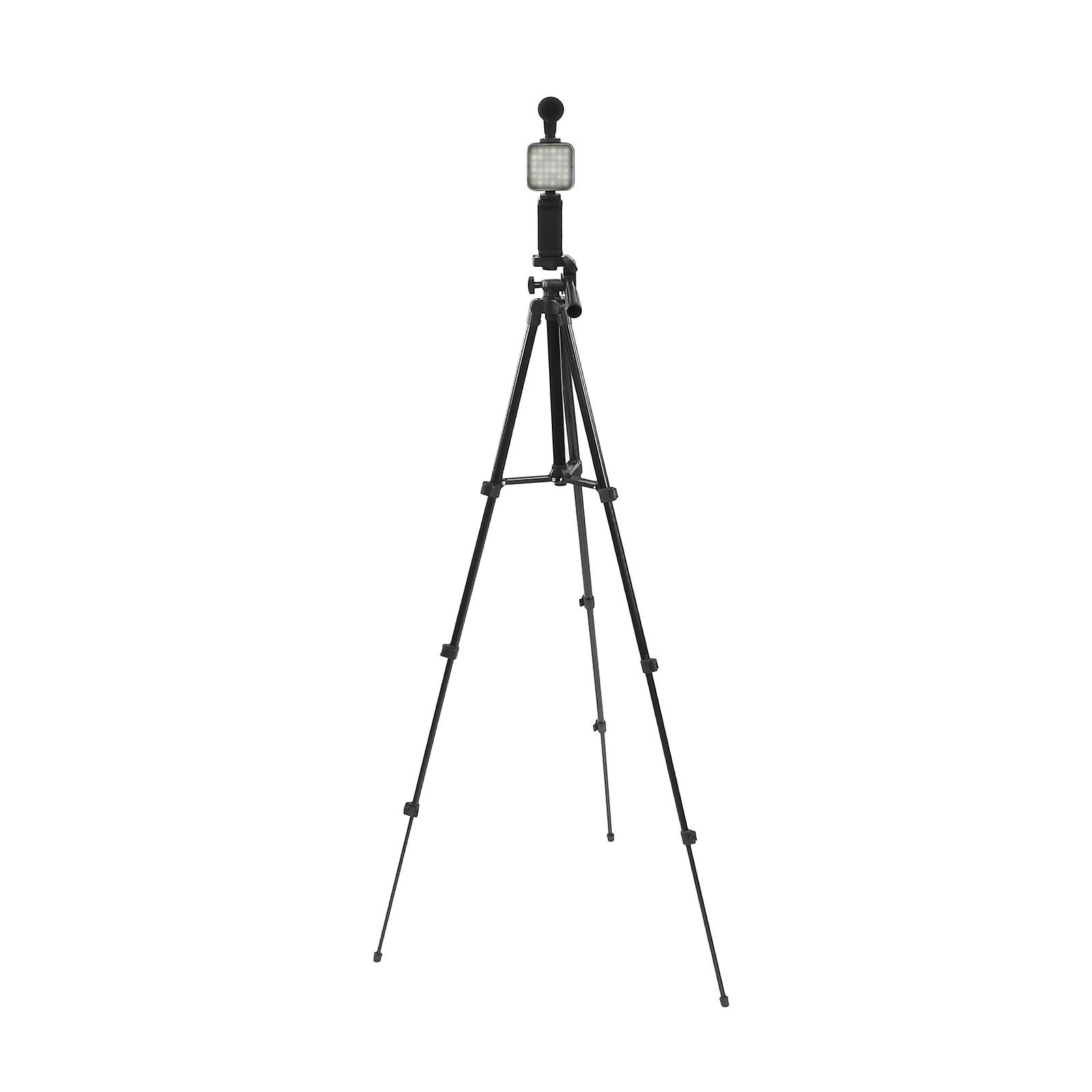 Video Recording Equipment with Tripod Mic LED Fill Light 360° Rotating Smartphone Vlogging Kit