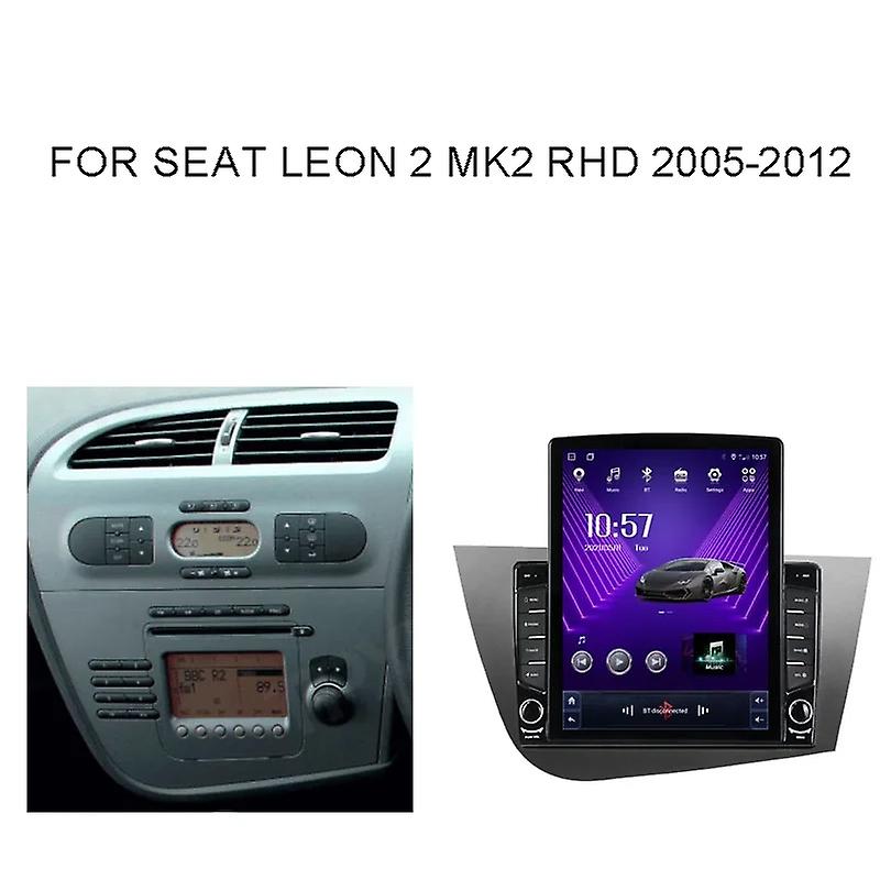 9.7" Android For Seat Leon 2 MK2 RHD 2005 2005 2006 2007 2008-2012 Tesla Type Radio Multimedia Video