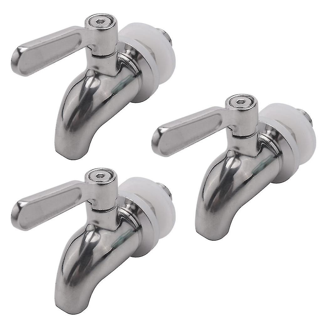 3x Stainless Steel Faucet Tap Draft Beer Faucet For Brew Fermenter Wine Draft Beer Juice Dispenser