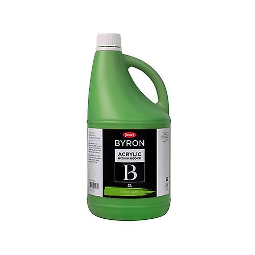 LIGHT Green Jasart Byron Medium Bodied Multi-Surface Acrylic Paint 2 Litre
