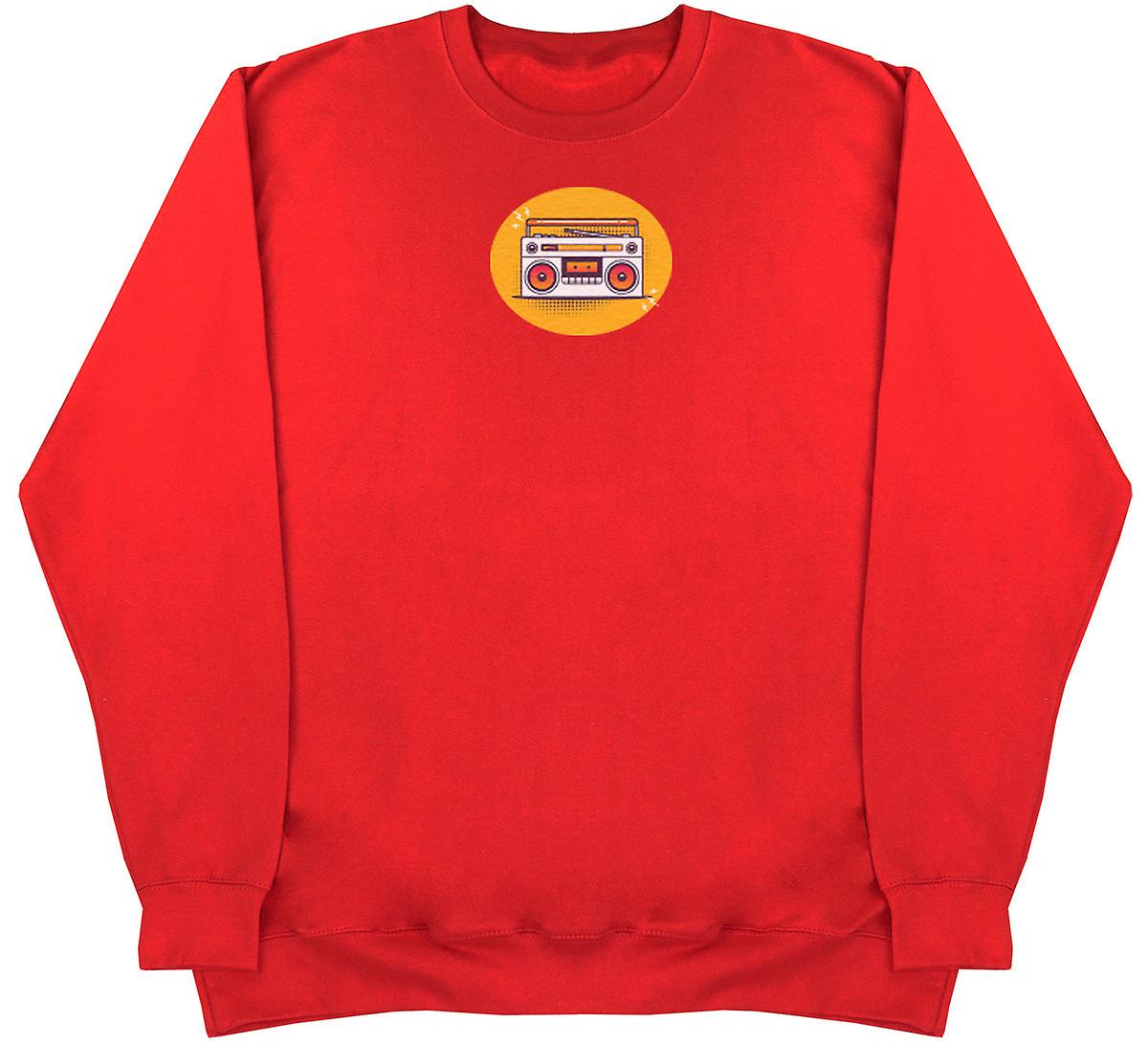 Orange Cassette - Kids Oversized Comfy Sweater