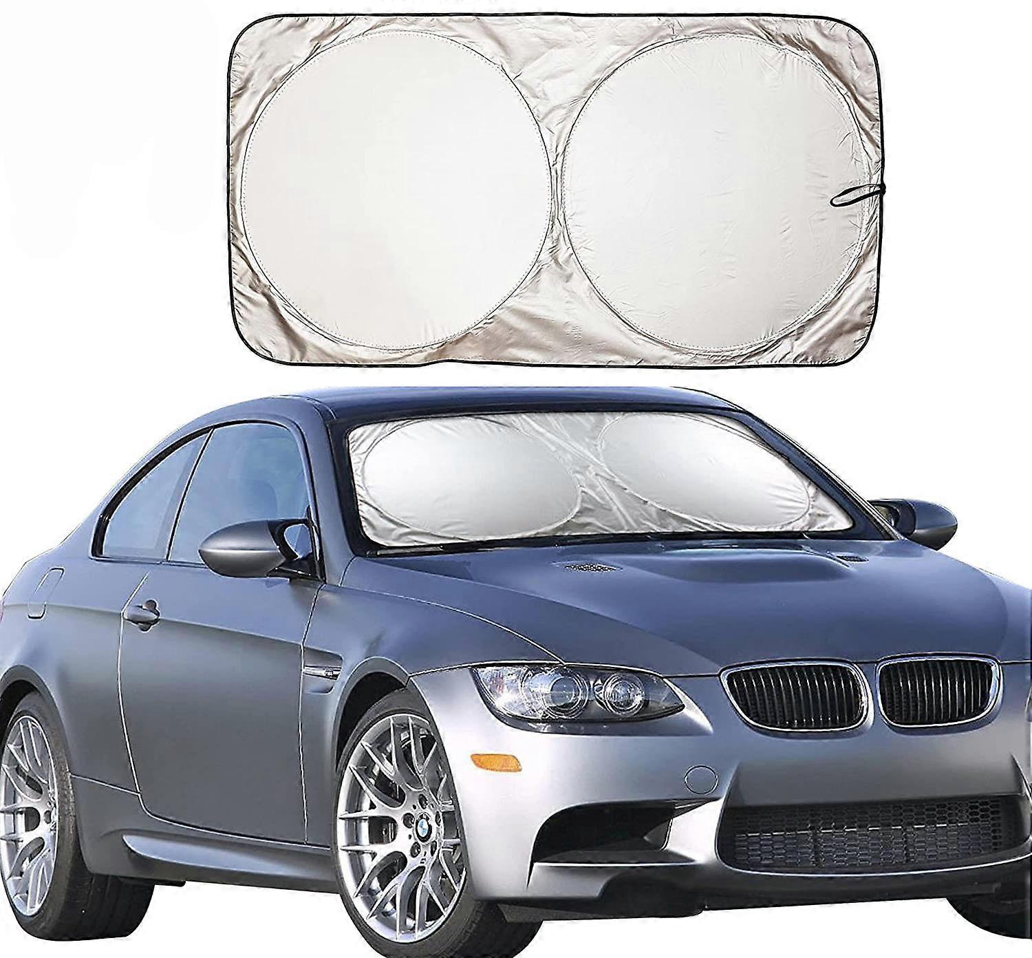 Car insulation and Shading Car Windshield Sun Shade with Storage Pouch | Front Window Sun Protector