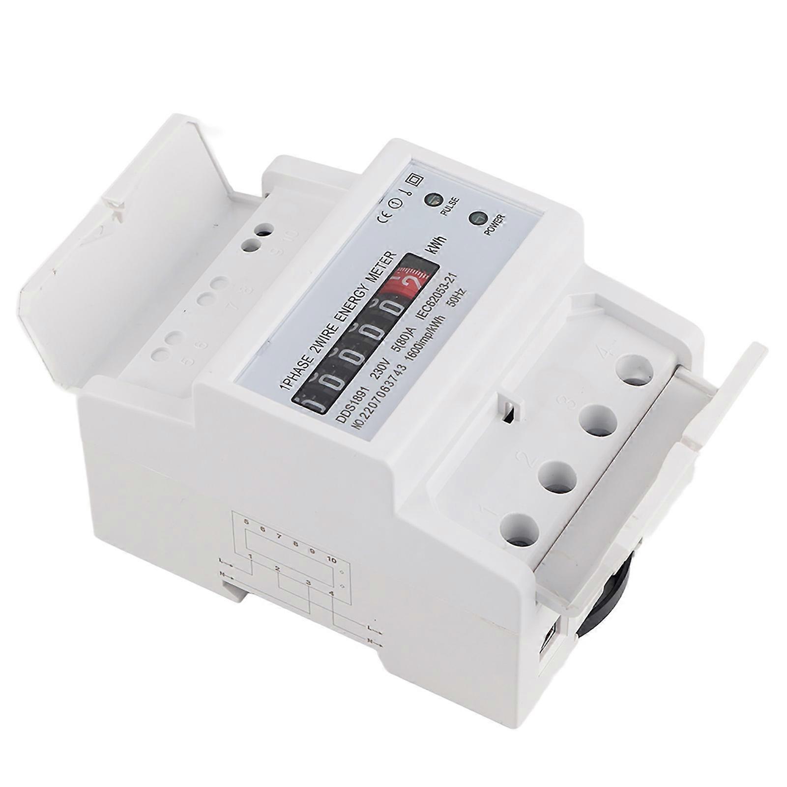DDS1891 Single Phase 4P Energy Counter Meter High Accuracy Electric Rail Energy Meter