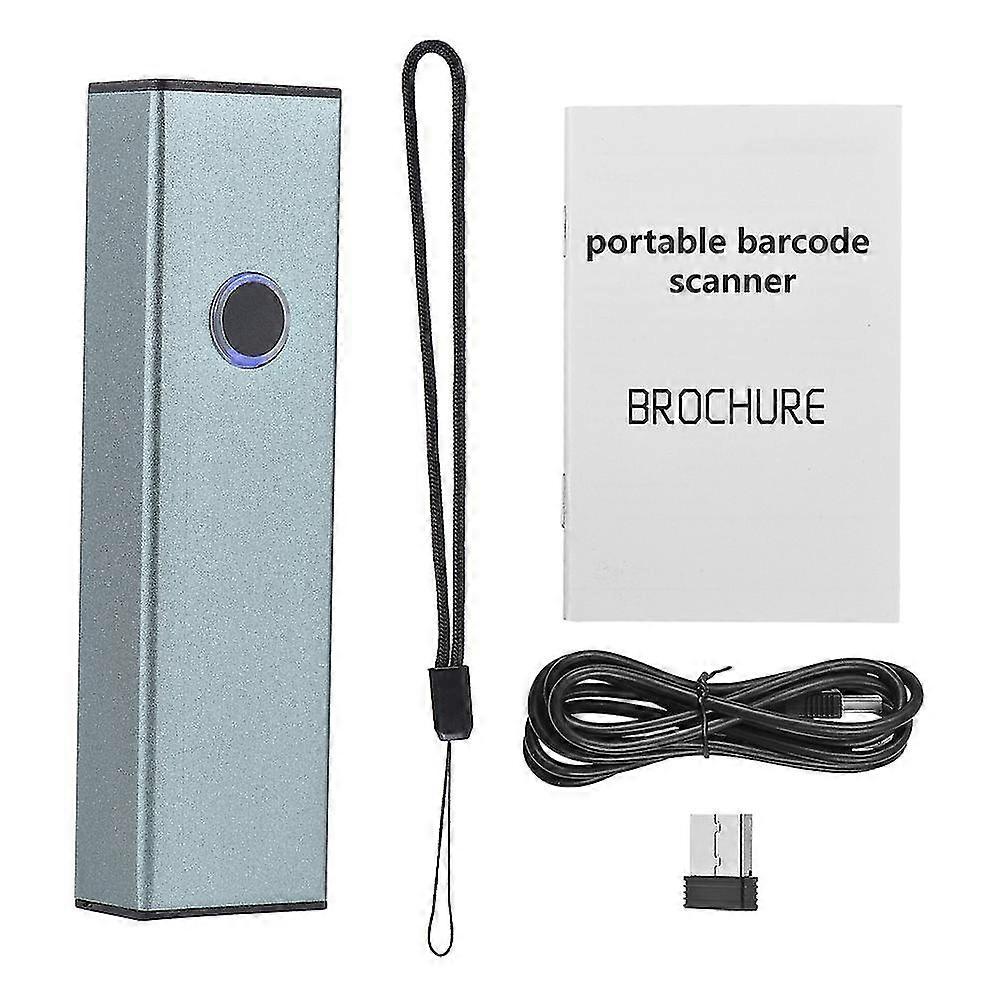 2d 1d Qr Barcode Scanner 3 In 1 Bt & 2.4ghz Wireless & Wired Connection Sound And Vibrator Prompt Support Offline Storage Compatible With Windows Andr