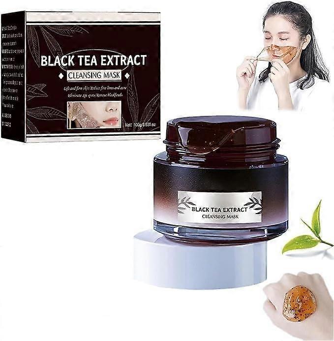 Black Tea Mask, Black Tea Mask Peel Off Face Mask, Black Tea Skinning Peel Off Mask, Black Tea Extract Cleansing Mask for All Skin Types