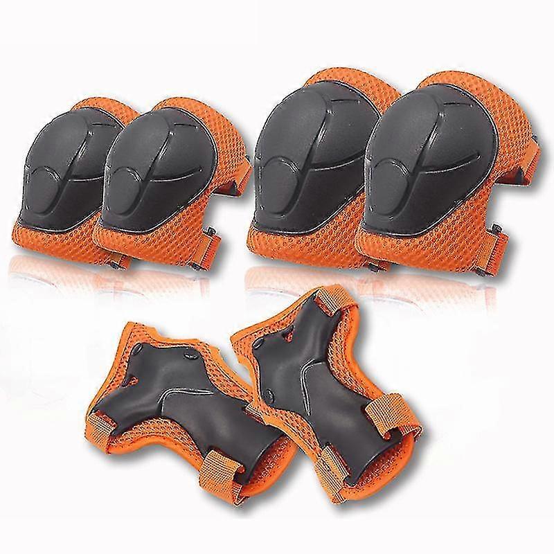 Kuusiosainen lasten rullaluistelu suojavarustesarja Urheilukypärä Suojavarusteet Skeittilauta Luistelusuojavarusteet Polvisuojat ja kyynärpäätyynyt