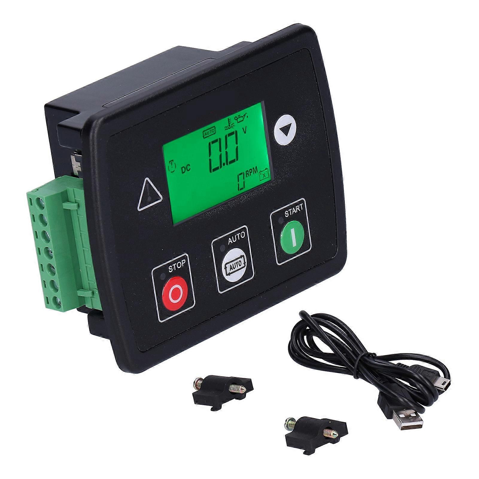 Generator Set Controller Electric Gasoline Diesel Monitor Lcd Display 835v Lxc706