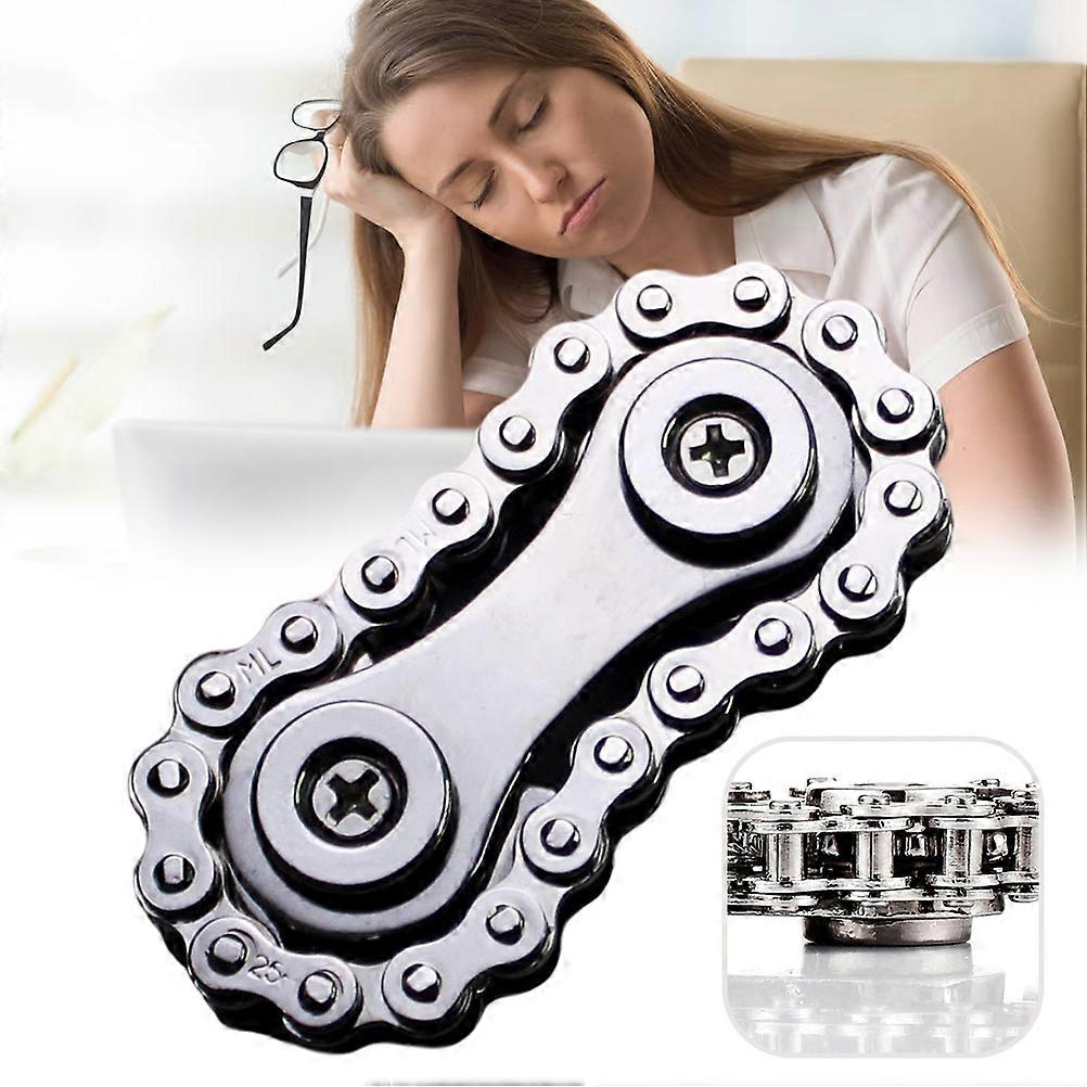 Decompression Chain Toy for Stress Relief - Fingertip Sprocket Metal Toy for Kids and Adults