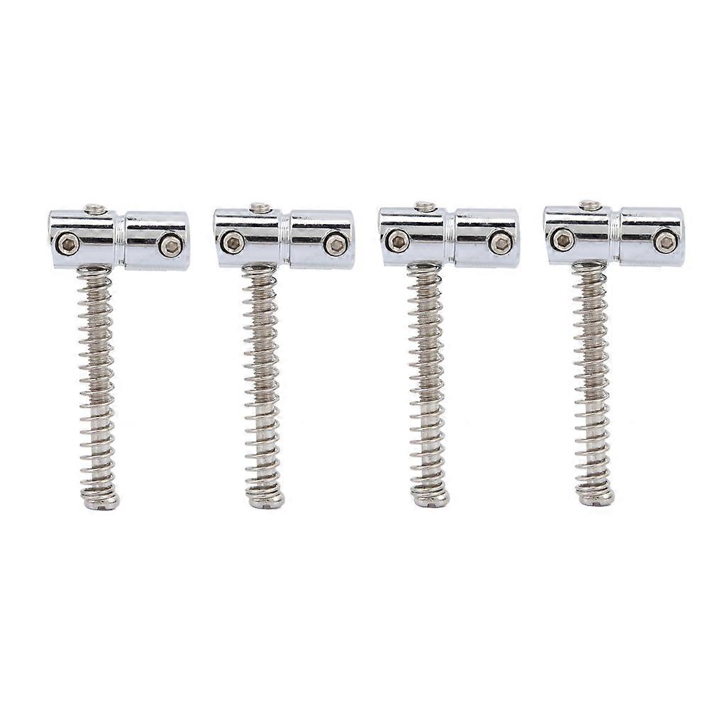 4pcs Electric Bass Single Reel Tremolo Bridge String Yard Horizontal Code Accessory