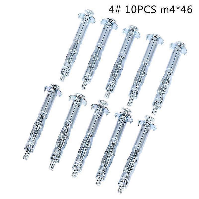 10pcs M4 جوفاء الجدار المعدن مرساة كيت الجص دريوال تجويف التوصيل وتد Shytmv