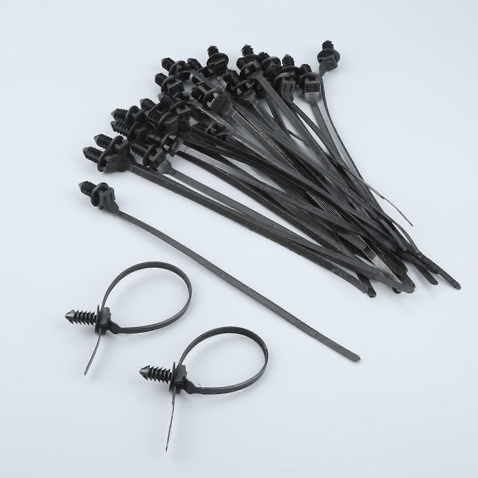 30 parts of detachable car cable fixing pliers, self -locking plastic zipper for all cars