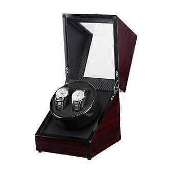 Ebony Lacquer Single-Head 2-Position Watch Box Rotating Winding Watch Shaker Motor Box