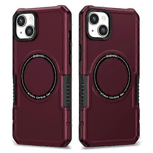 For iPhone 15 MagSafe Shockproof Armor Mobile Phone Case