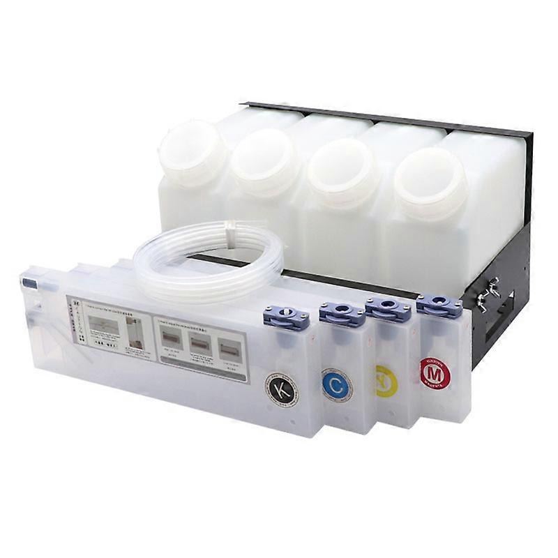 YENİ Ücretsiz Alışveriş Eko solvent yazıcı roland Mimaki JV33 JV33 JV3 TS3 için toplu mürekkep sistemi (4 kartuş 220ml + 4 şişe)