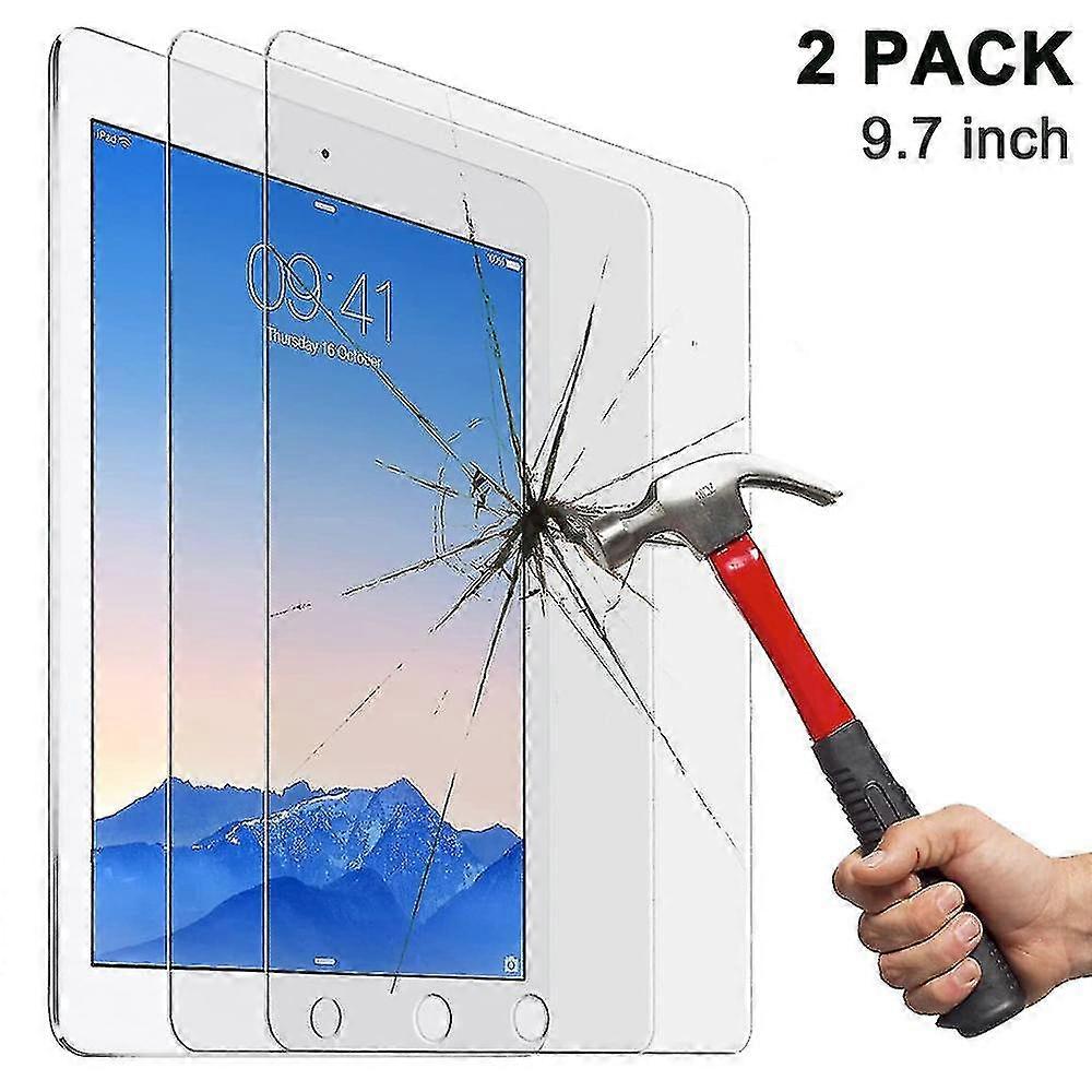 2 Pieces Of Tempered Glass Film For Ipad Air / Air 2 9.7 Inch Tempered
