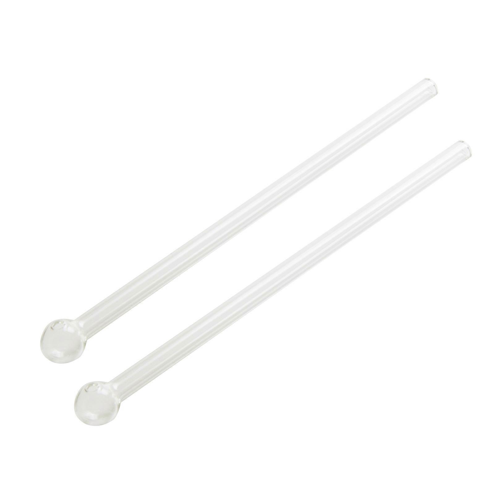 2Pcs Drinking Thickened Good Transmittance Heat Resistance Drinking Glass Creative Colorful Milk Tea Straws Daily Use Kaesi