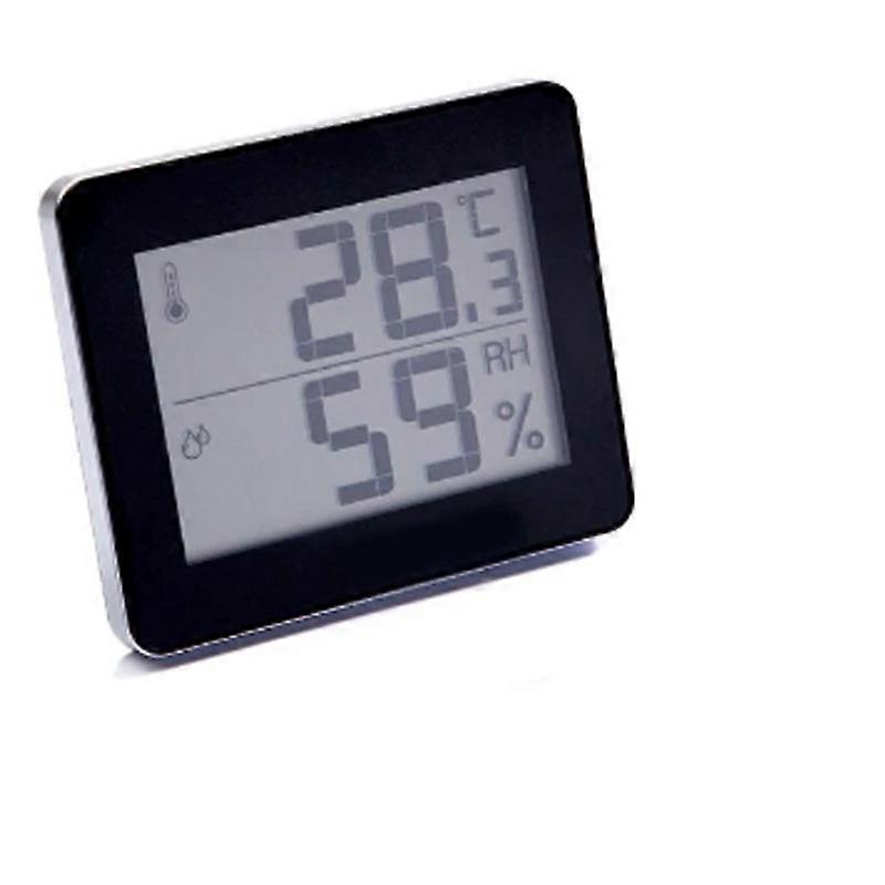Black digital display electronic temperature and humidity meter
