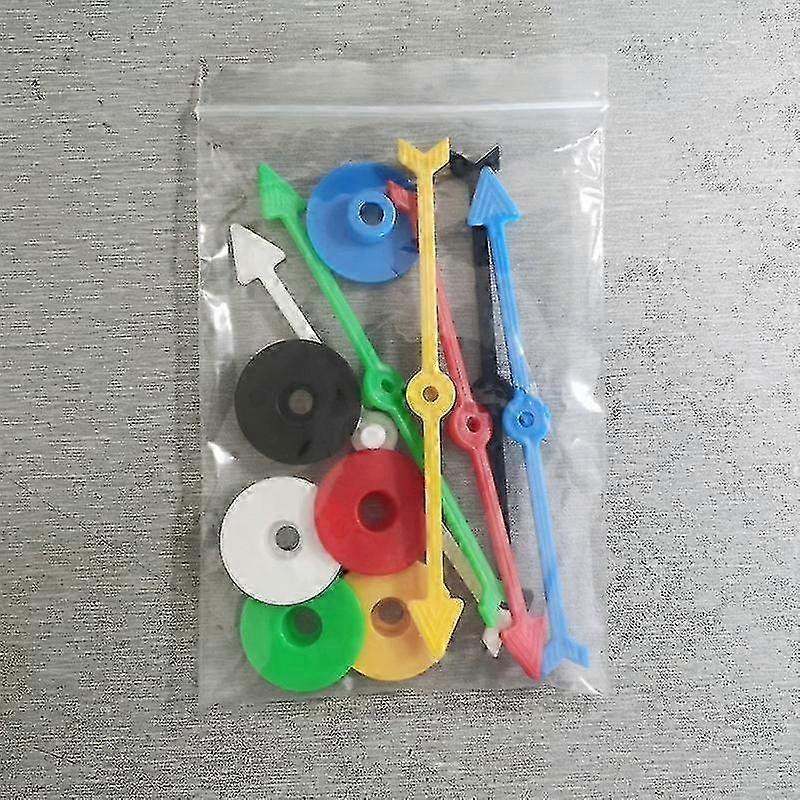 6pcs Interactive Game Arrow Spinners Colorful Plastic Game Spinners Multi-functional Board Game Spinners