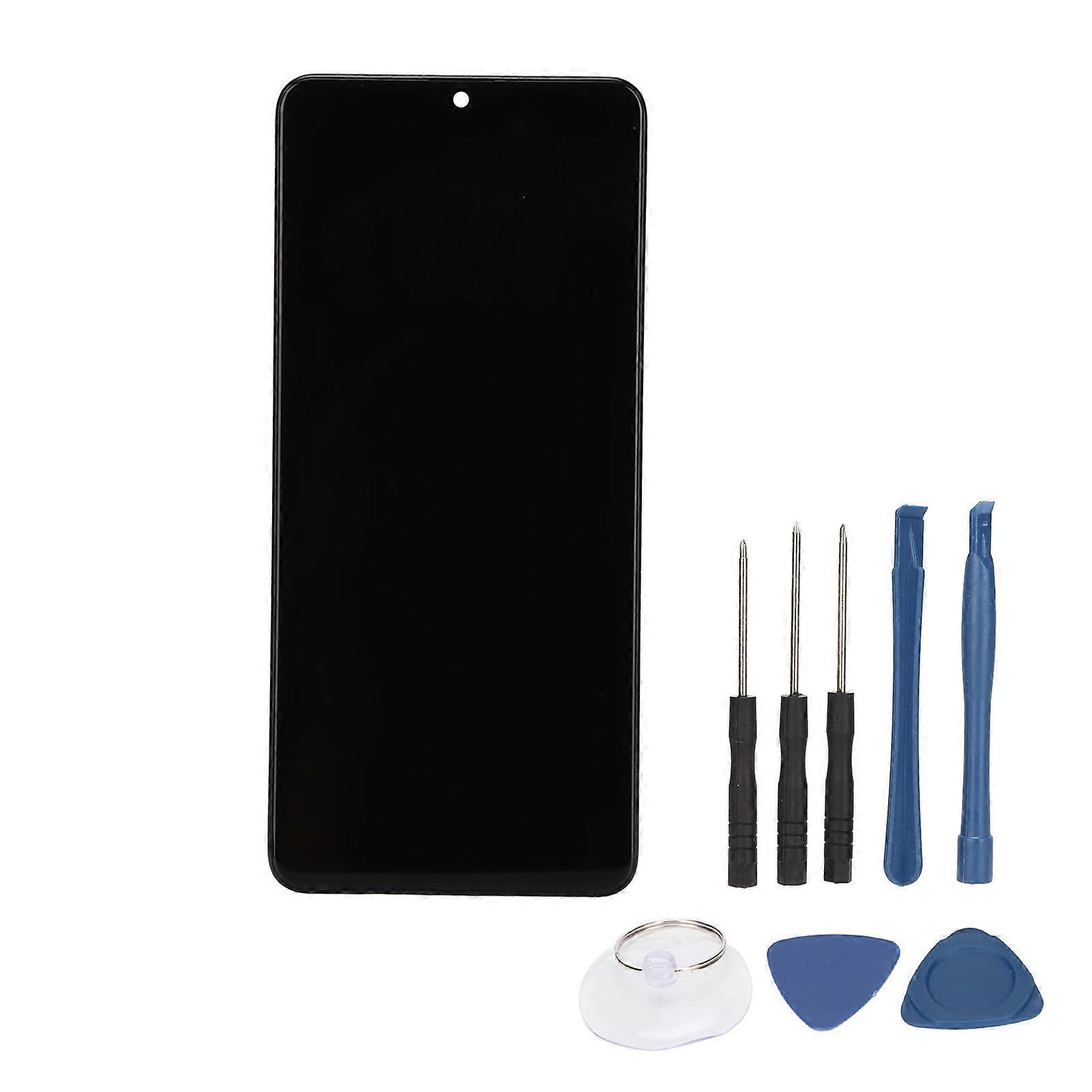LCD Screen Replacement Touch LCD Screen Digitizer Replacement Frame Kit for Galaxy A31 YEMMA