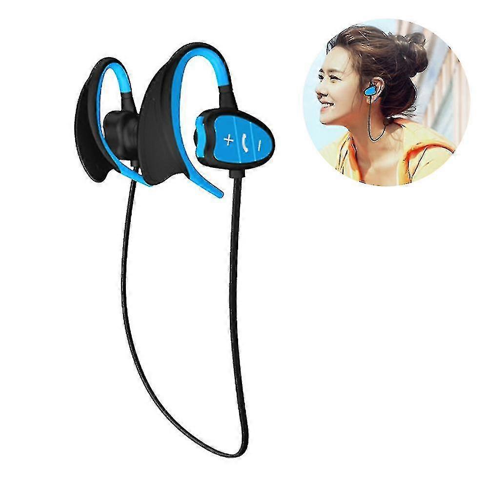 Blue Swimming Headphones Wireless Bluetooth Headphones Ipx8