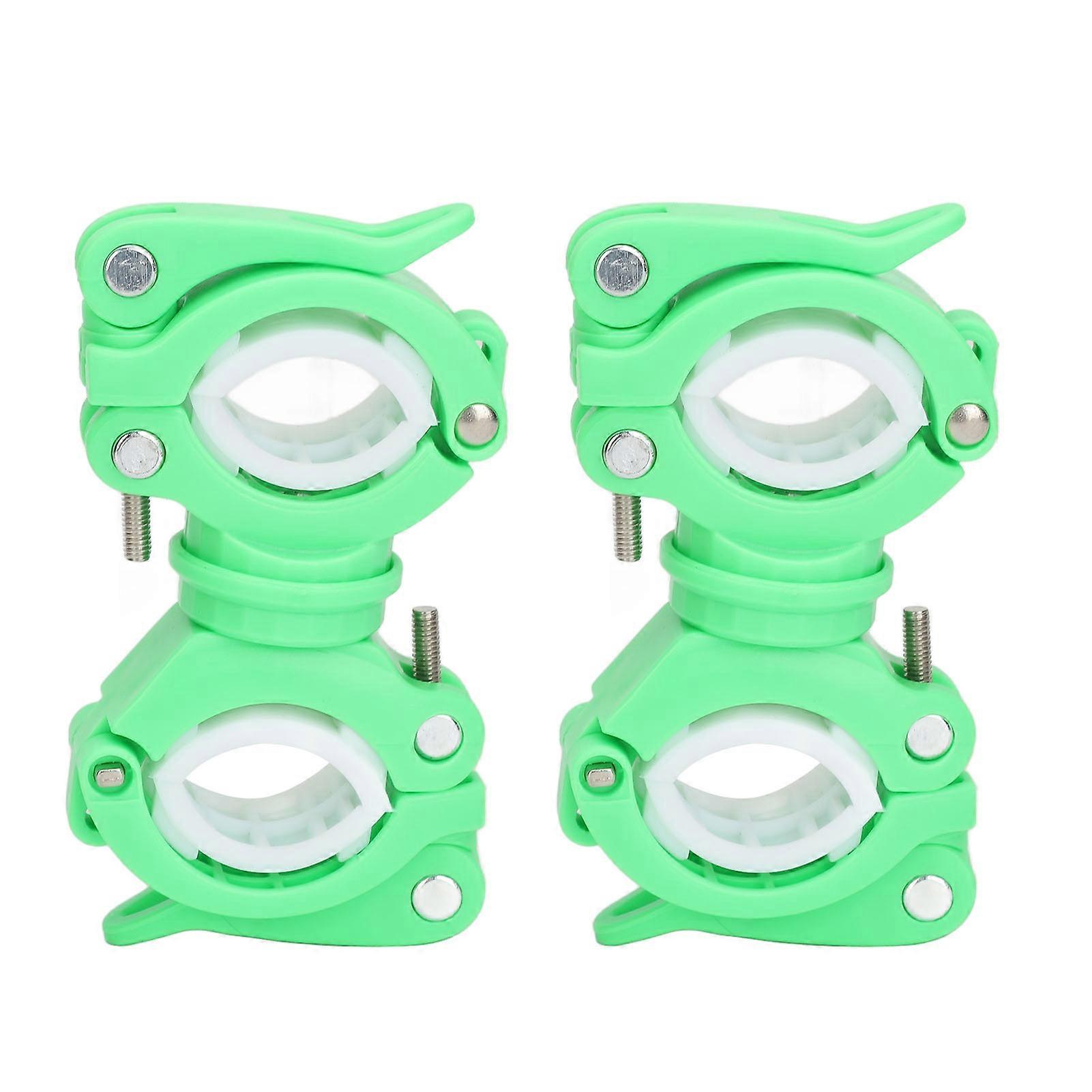 2 Set Cane Holder for Walker Rollator 360 Degree Rotation Wheelchairs Walking Stick Holder Green White