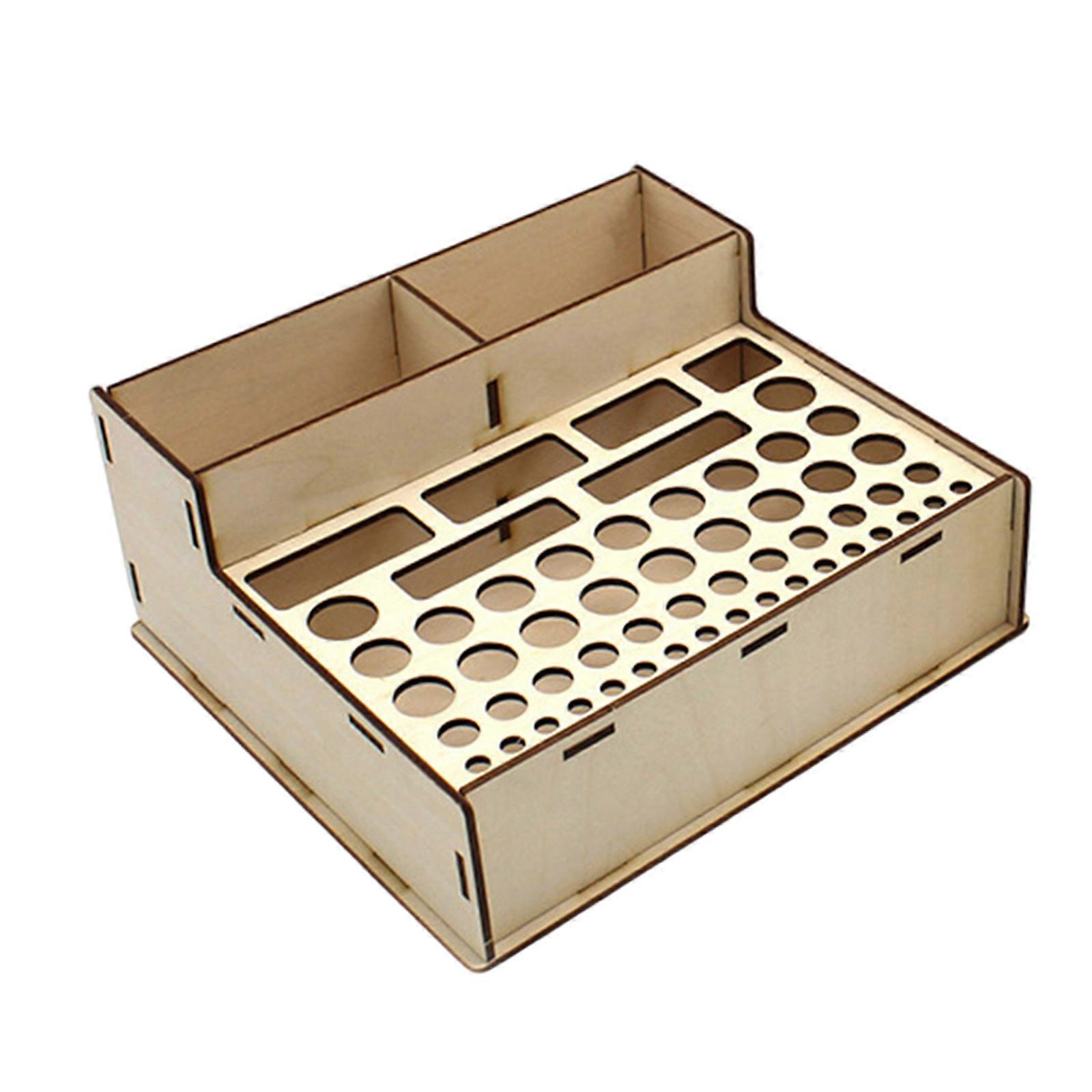 Paint Brush Holder Stand Cabinet for Modeling Tool Miniature Paint Set C