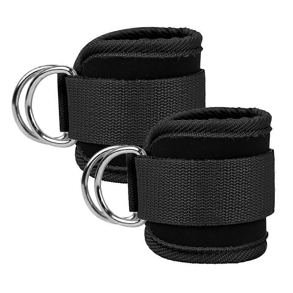 Ankle Straps (Pair) For Cable Machine Kickbacks, , Lower Body Exercises - Adjustable Leg Straps