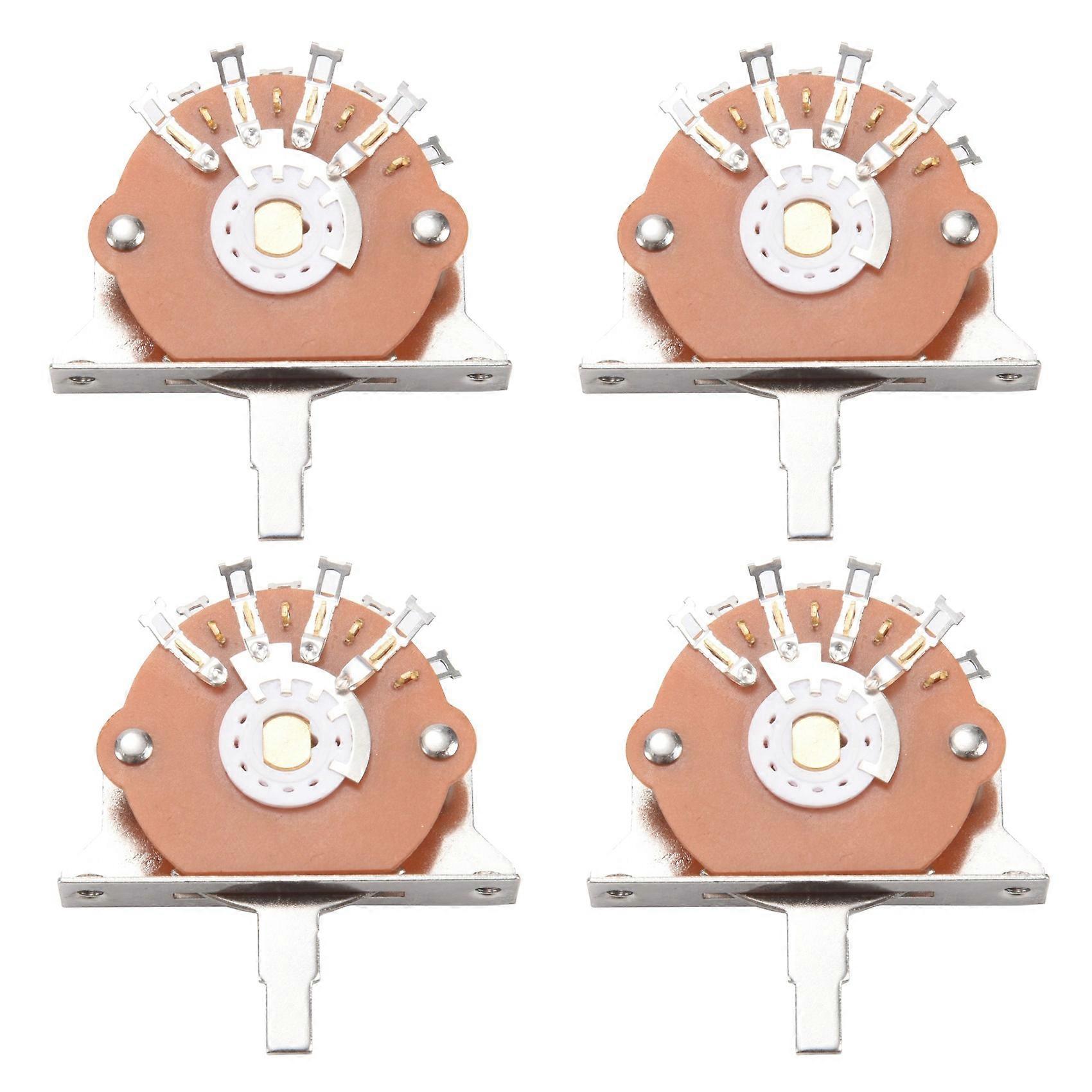 4X Black 5 Way Lever Switch Selector for ST Electric Guitar Parts Replacement