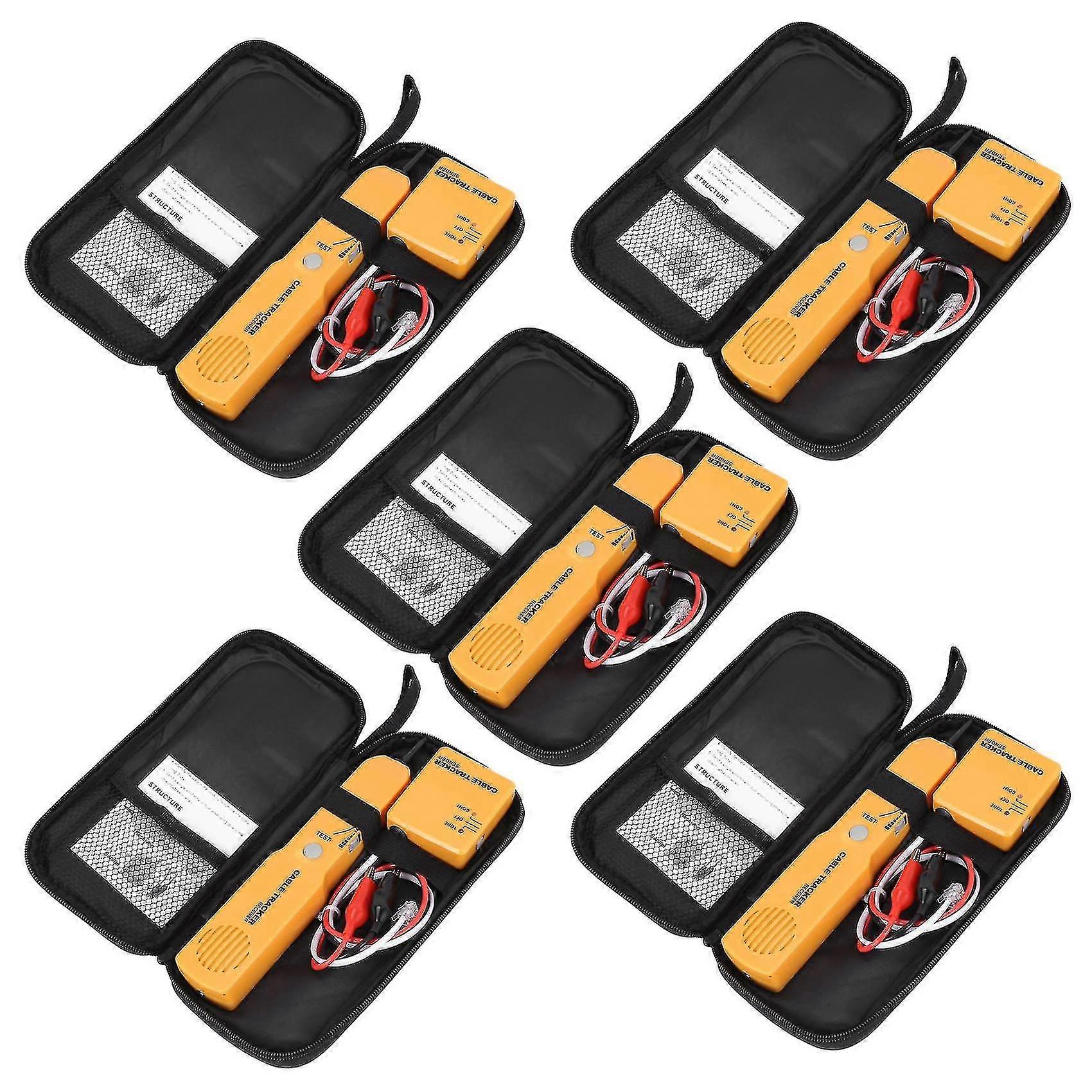5x Cable Finder Generatore di toni Sonda Tracker Filo Rete Tester Kit Tracciante + comp