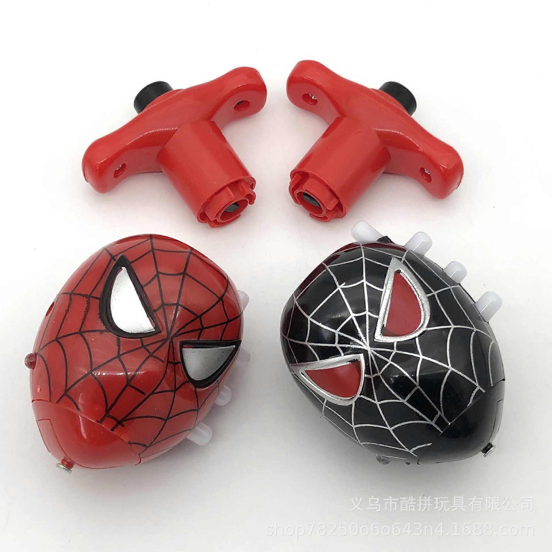 אנימה נוקם ספיידרמן צעצועי ג'ירו מוזיקה זוהר צבעוני איש ברזל מסתובב למעלה מסתובב מסיבה צעצועים נגד מתח לילדים מתנה