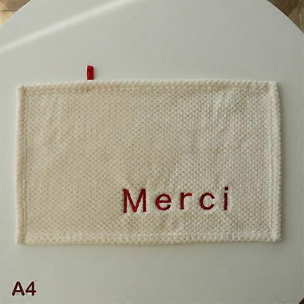 Serviette carrée Serviette à broder lettre à séchage rapide