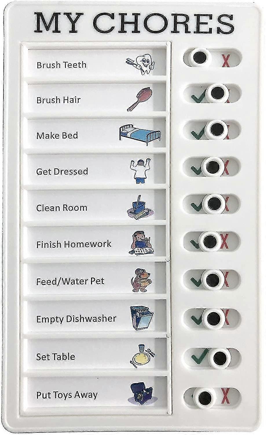 Chore Chart Memo Checklist Board Daily To Do List Planner Check List Chore Board For Kids Adults Rv Checklist My Chores Elder Care Checklist For Check
