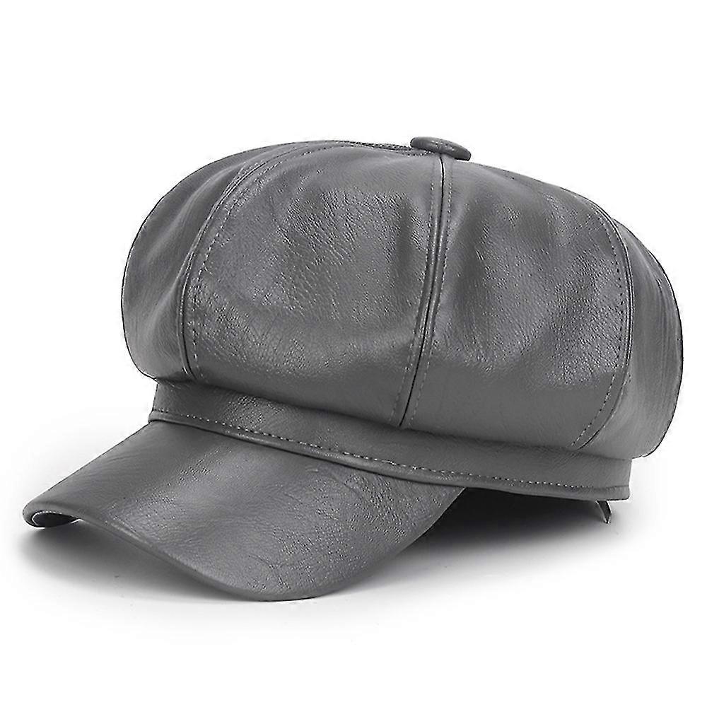 Pu Leather Cab Painter's Hat Gatsby