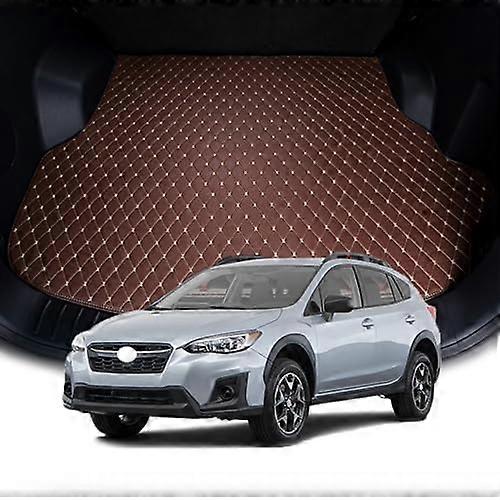 Lämplig för VackraCar bagagerumsmattor för Subaru XV 2024 2023 2022 2021 2020 2019 2018, Läder Car Boot Liner Matta Car Boot Cover Anti-Slip Mattor, Wa