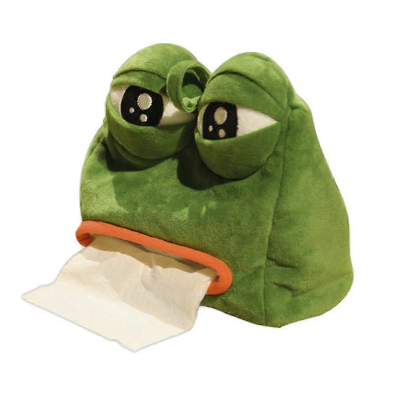Sad frog paper box tissue set sand sculpture orphan frog tissue box