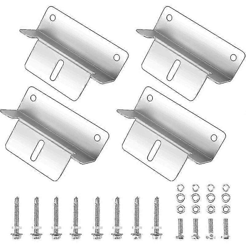 Solar Panel Bracket Photovoltaic Panel Bridging Z 4pcs Solar Panel Brackets With Screws
